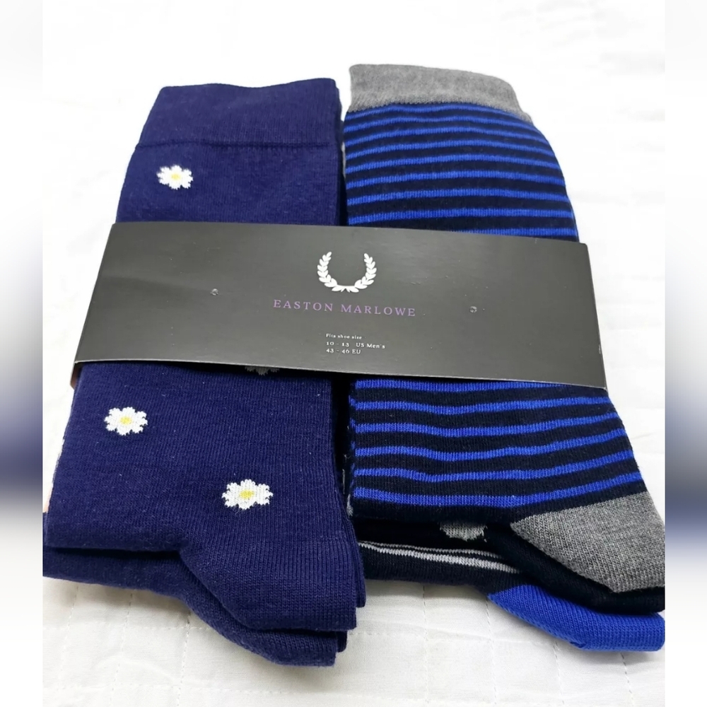 Easton Marlowe ‎ Dress Socks Mens Cotton